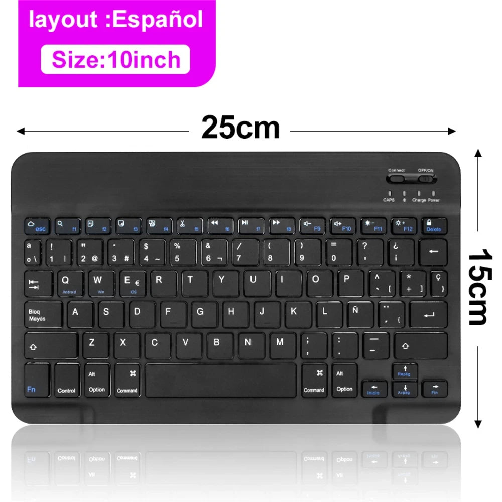 Clavier Bluetooth Sans Fil EMTRA | Silencieux, Multi-Langues, iOS Android Windows, Tablette & PC – CLEVI Paris