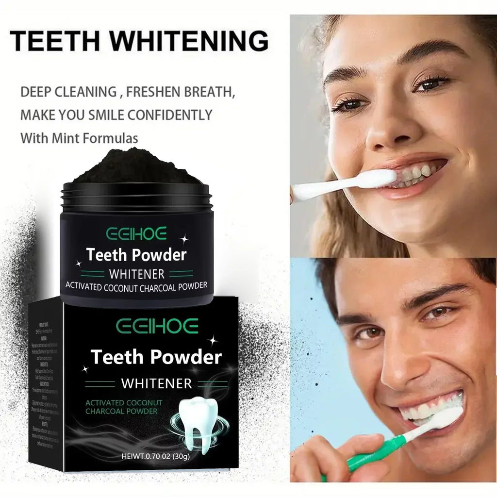 Poudre Dentifrice Blanchissante Naturelle | Nettoyage Profond & Haleine Fraîche | Homme & Femme – CLEVI Paris