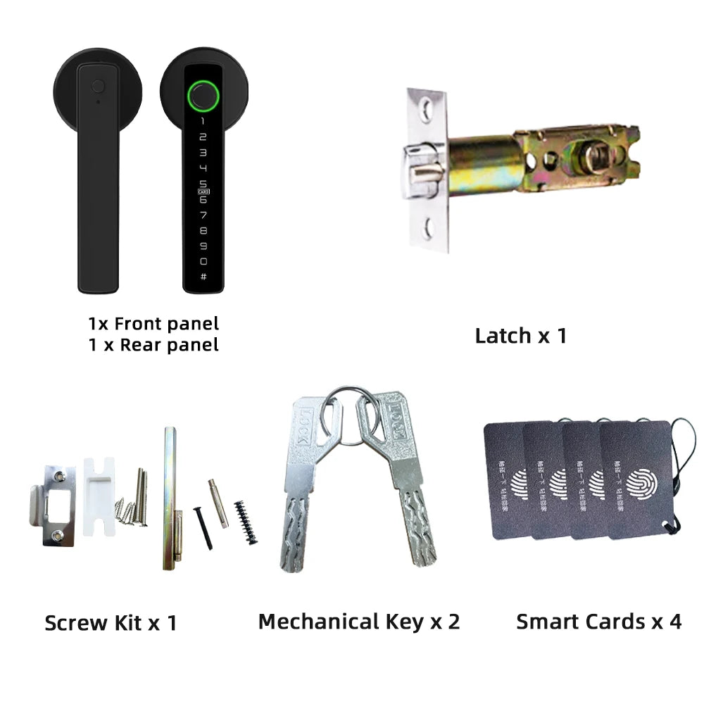 Serrure Connectée RAYKUBE M5 Empreinte Digitale Tuya Bluetooth – CLEVI Paris