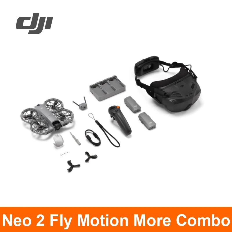 DJI Neo 2 – Drone 4K/60fps Gimbal 2 Axes Évitement Omnidirectionnel 151g 49Go Stockage Expédié Europe – CLEVI Paris