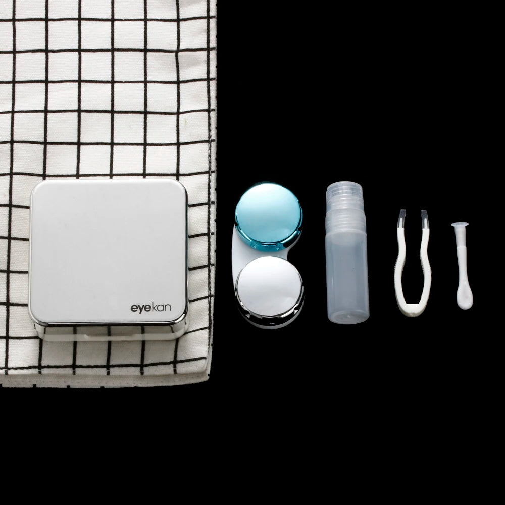 Boîtier à Lentilles de Contact Carré Portable | 17 Coloris | Voyage & Quotidien | Unisexe – CLEVI Paris