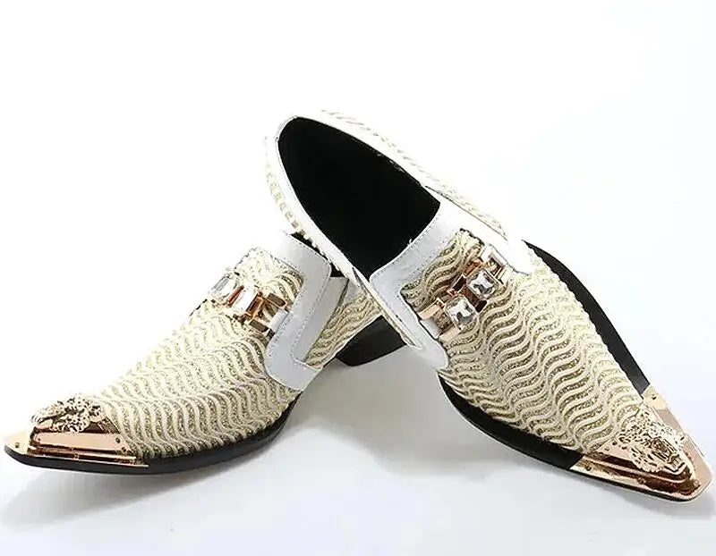 Derby Homme Cuir Véritable Motif Serpent & Rivets – Embout Acier, Bout Pointu, EU 37-48 – CLEVI Paris