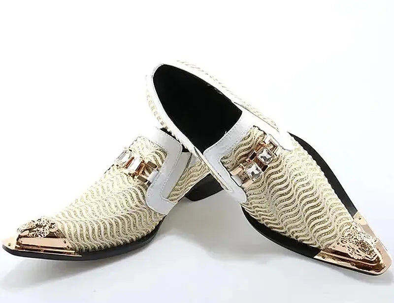 Chaussures Homme Croco Métal Chaîne – CLEVI Paris