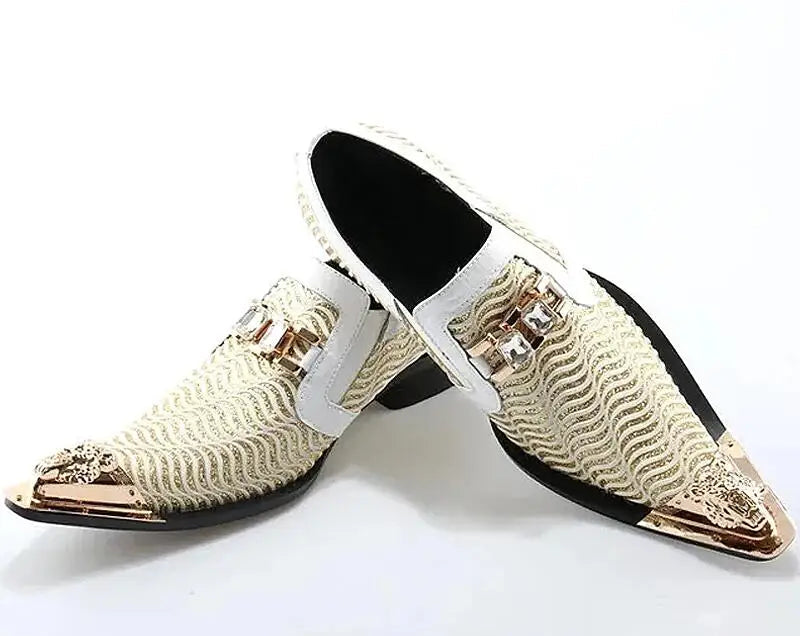 Derbies Homme Cuir Bout Pointu Slip-On – CLEVI Paris