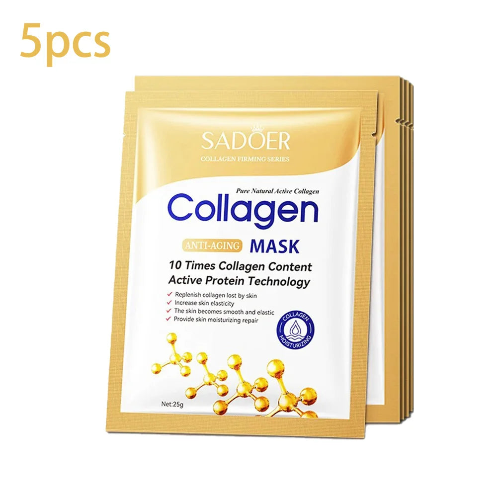 Masques Tissu Collagène SADOER Fermeté Hydratation & Éclat – CLEVI Paris