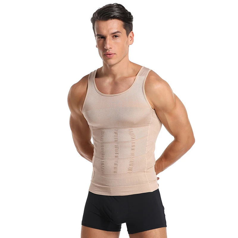 Gilet Gainant Homme Compression Ventre Plat Taille Mince — CLEVI Paris