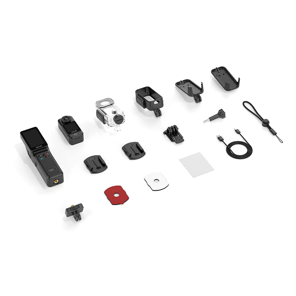 Action Cam SJCAM C400 4K Double Écran – Modulaire, Étanche 30m, Stabilisation 6 Axes, WiFi, Multi-Usage Sport & Dashcam – CLEVI Paris