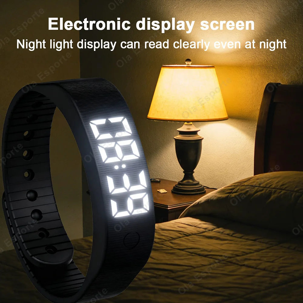 Bracelet Connecté Ola Esporte HT30 — LED 1.46", Podomètre, Sommeil, Alarme Vibrante, Étanche | CLEVI Paris