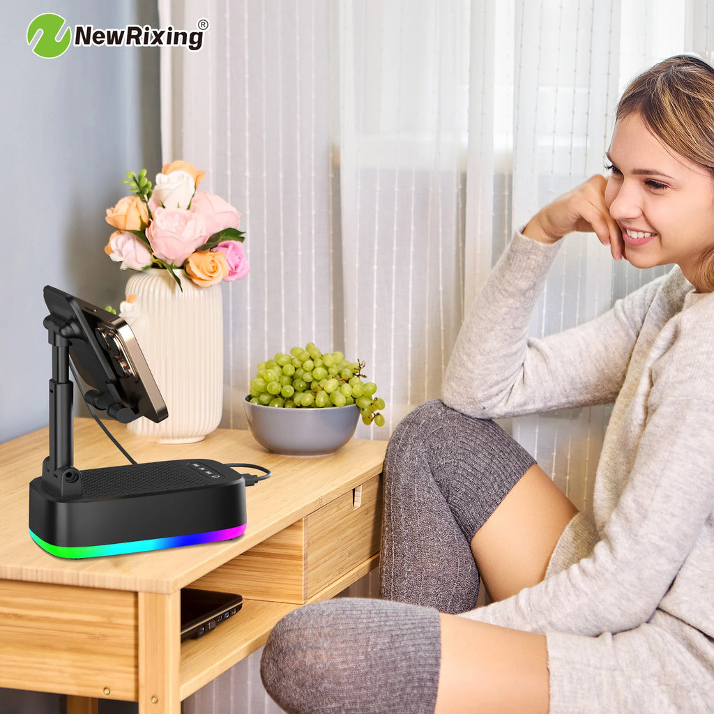 NewRixing HYS-202D Enceinte Bluetooth 6W avec Support Téléphone – CLEVI Paris