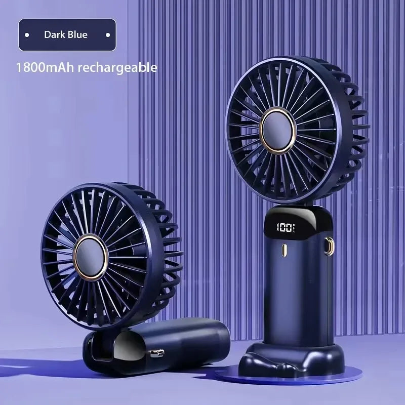 OIMG N15 Ventilateur 3-en-1 Main Cou Bureau 5 Vitesses Écran LED 1800mAh – CLEVI Paris