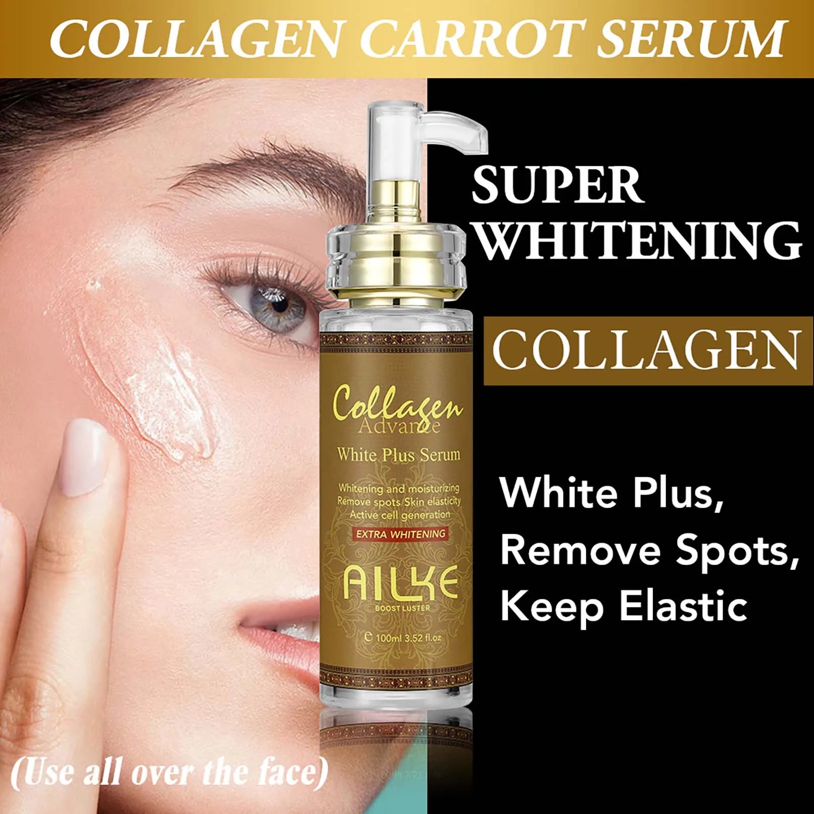 Gamme Collagène AILKE Éclaircissant & Anti-Taches | Sérum, Lotion, Crème & Savon Papaye – CLEVI Paris