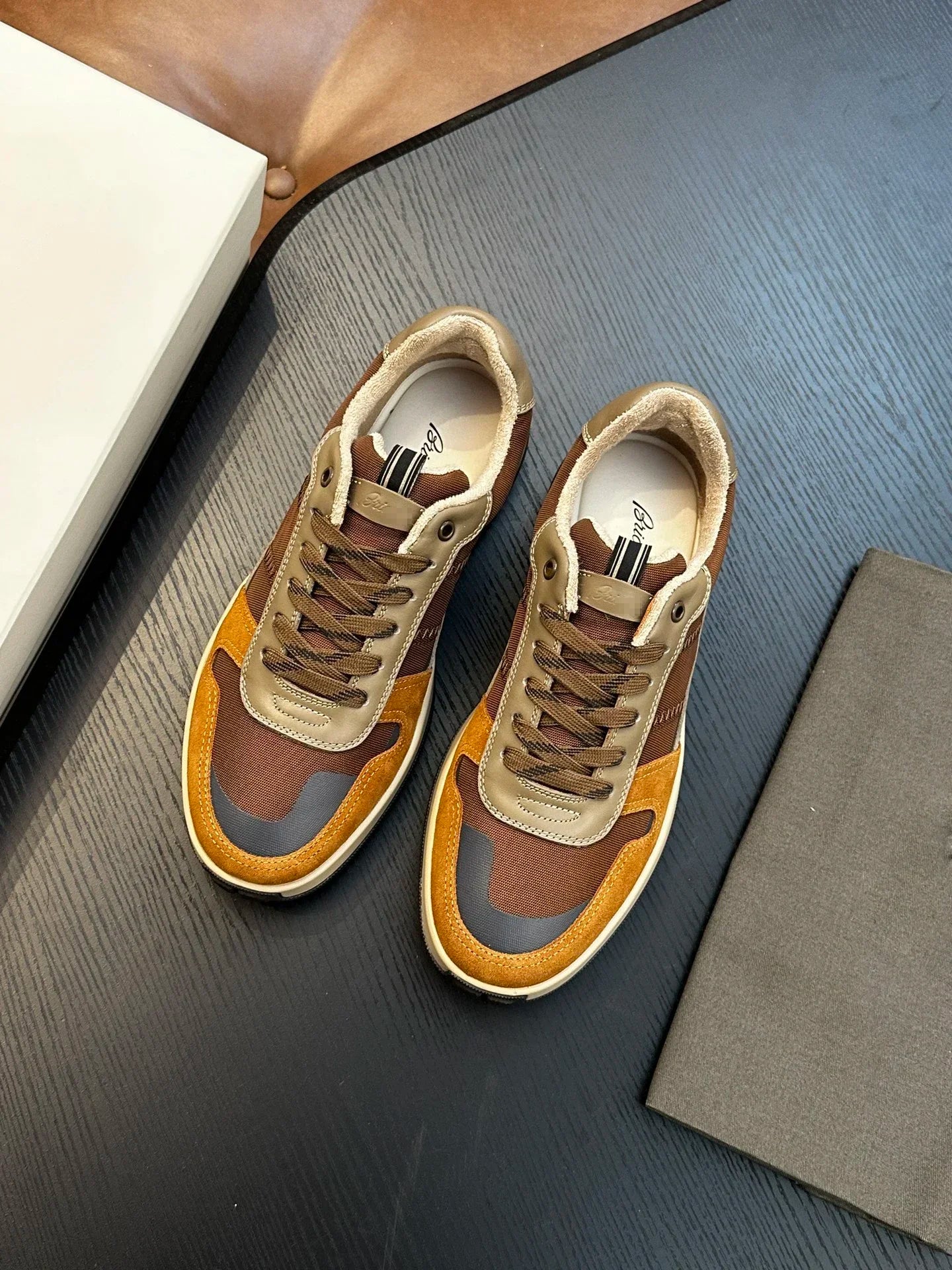 Sneakers Homme Cuir Véritable Respirant Casual Sport EU 38-46 – CLEVI Paris