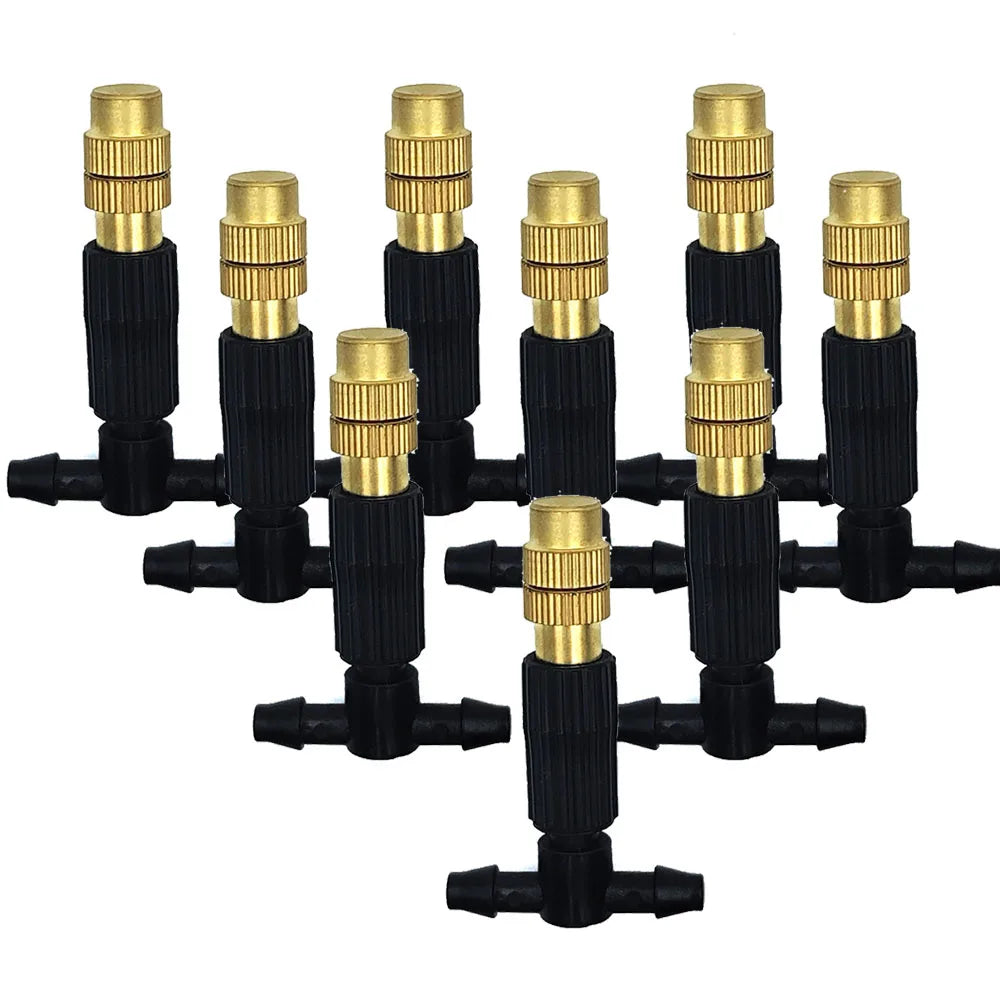 Système de Brumisation Extérieur – Tuyau 4/7mm, Buses Laiton, 15 à 30m