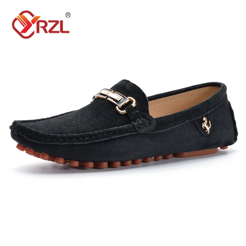 Mocassins Homme Daim Slip-On Décor Métallique Grande Taille | 4 Coloris, Tailles 37-48 – CLEVI Paris