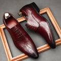 Derby Homme Cuir Véritable Business Mariage Bout Pointu – CLEVI Paris