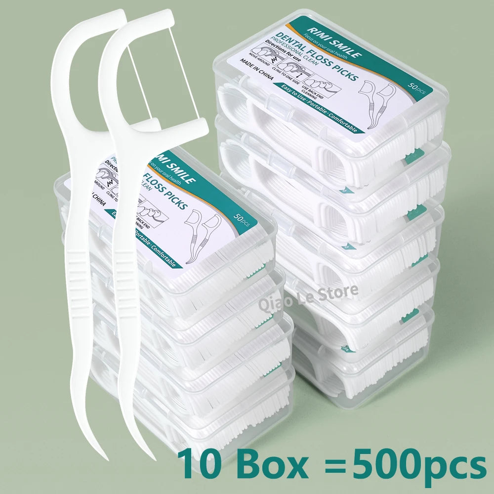 Cure-Dents Fil Dentaire Jetable Haute Tension — Lot de 1 à 10 Boîtes — CLEVI Paris