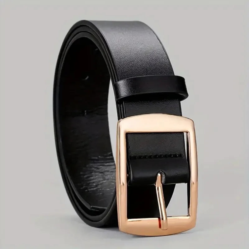 Ceinture Cuir PU Boucle Métal | Style Casual, Unisexe – CLEVI Paris