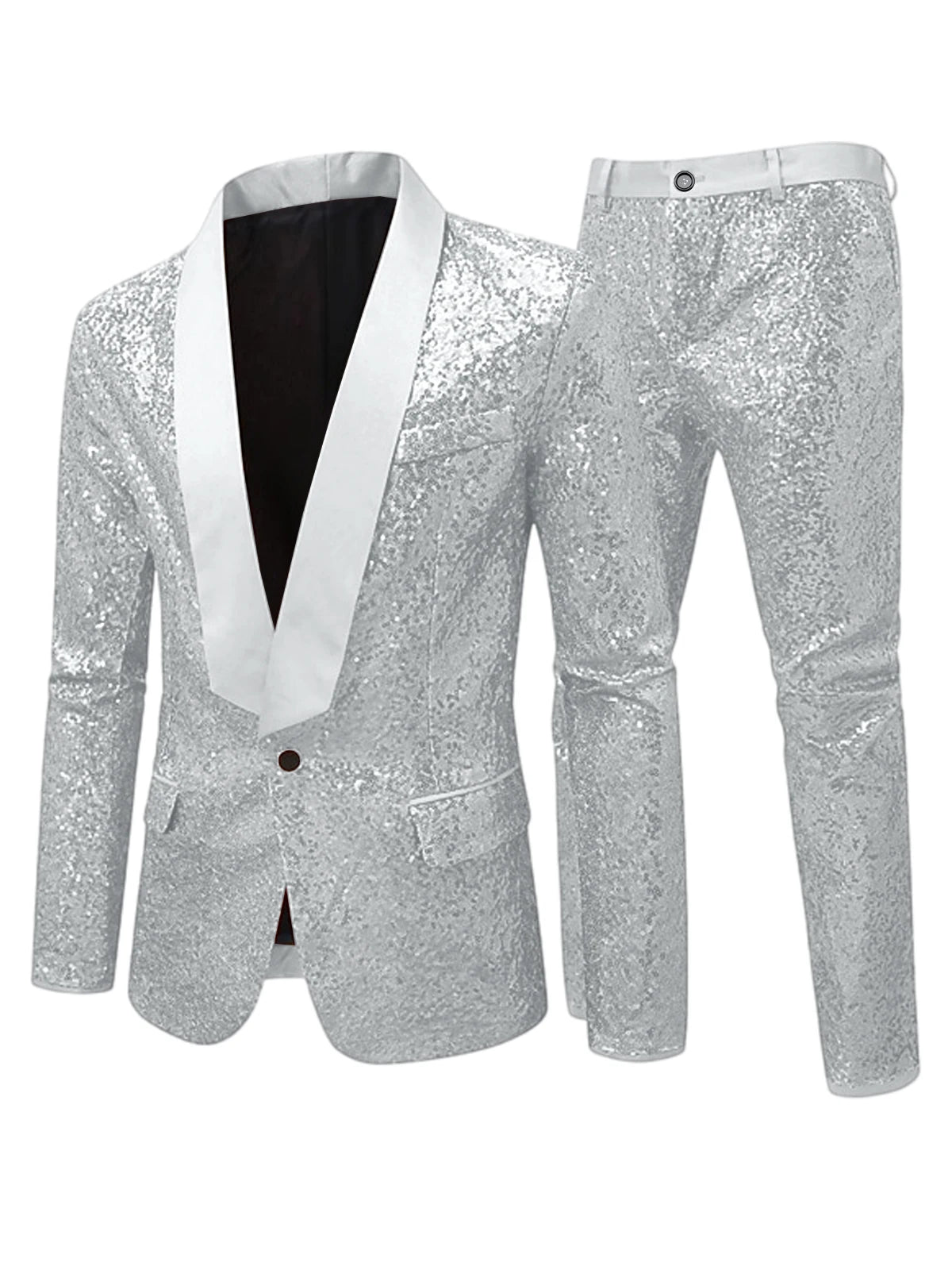 Costume Smoking Sequins Homme 2 Pièces – CLEVI Paris