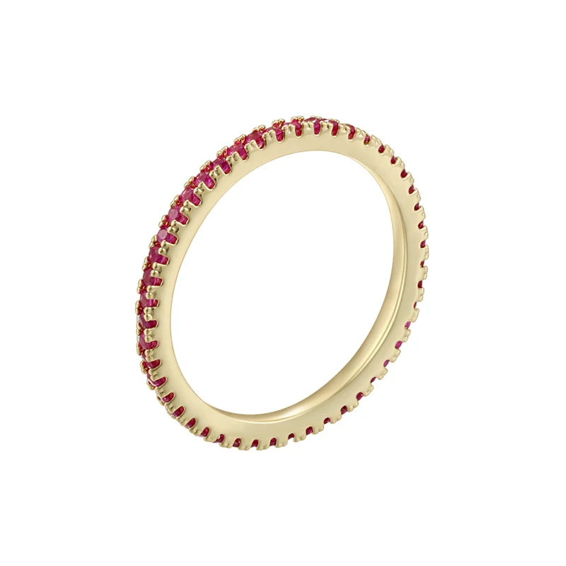 Bague Couple ZHUKOU Style Coréen Pierre CZ Plaqué Or 18K Unisexe Tailles 6-7-8 – CLEVI Paris