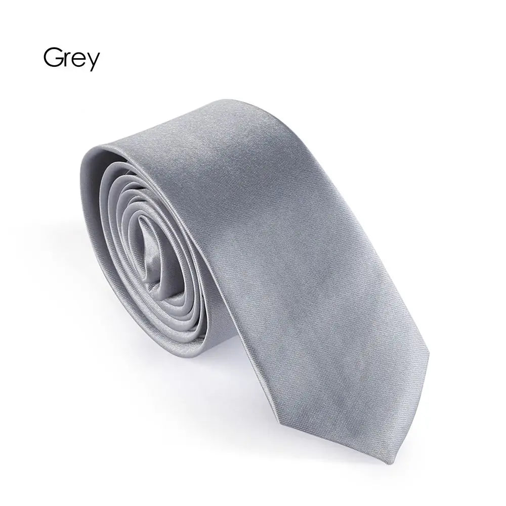 Cravate homme unie fine 5 cm – CLEVI Paris