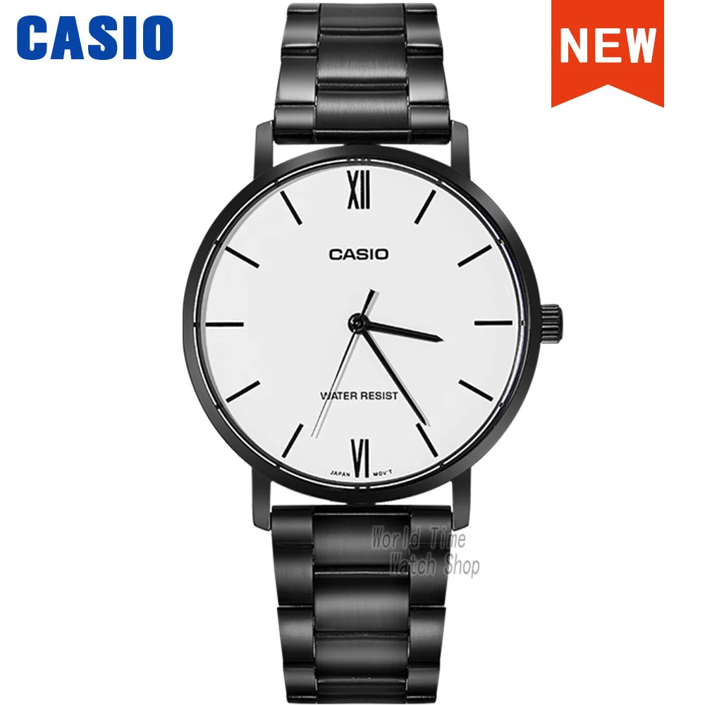 Montre Quartz Homme Casio MTP-VD01 MTP-VT01 Acier Lumineux Calendrier Étanche 5 Bar Business 10 Coloris – CLEVI Paris