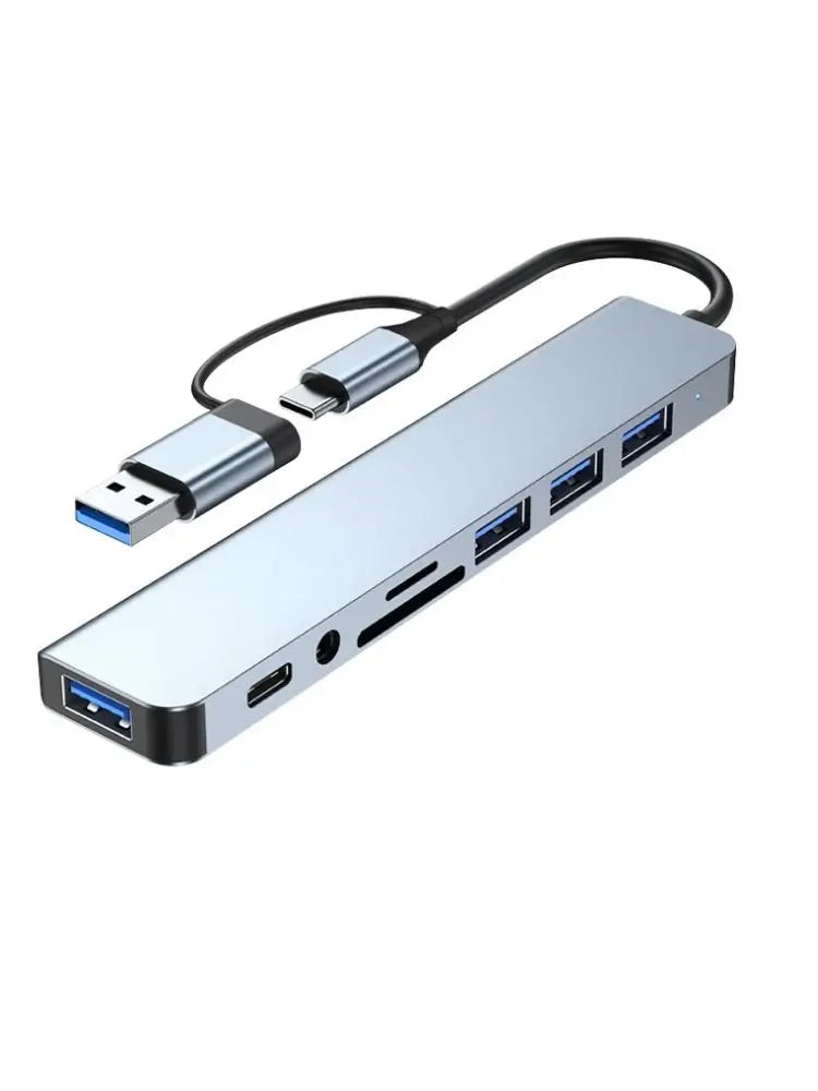 Hub USB-C 3-en-1 PD 100W HDMI 4K 30Hz USB 3.0 Compact Gris – CLEVI Paris