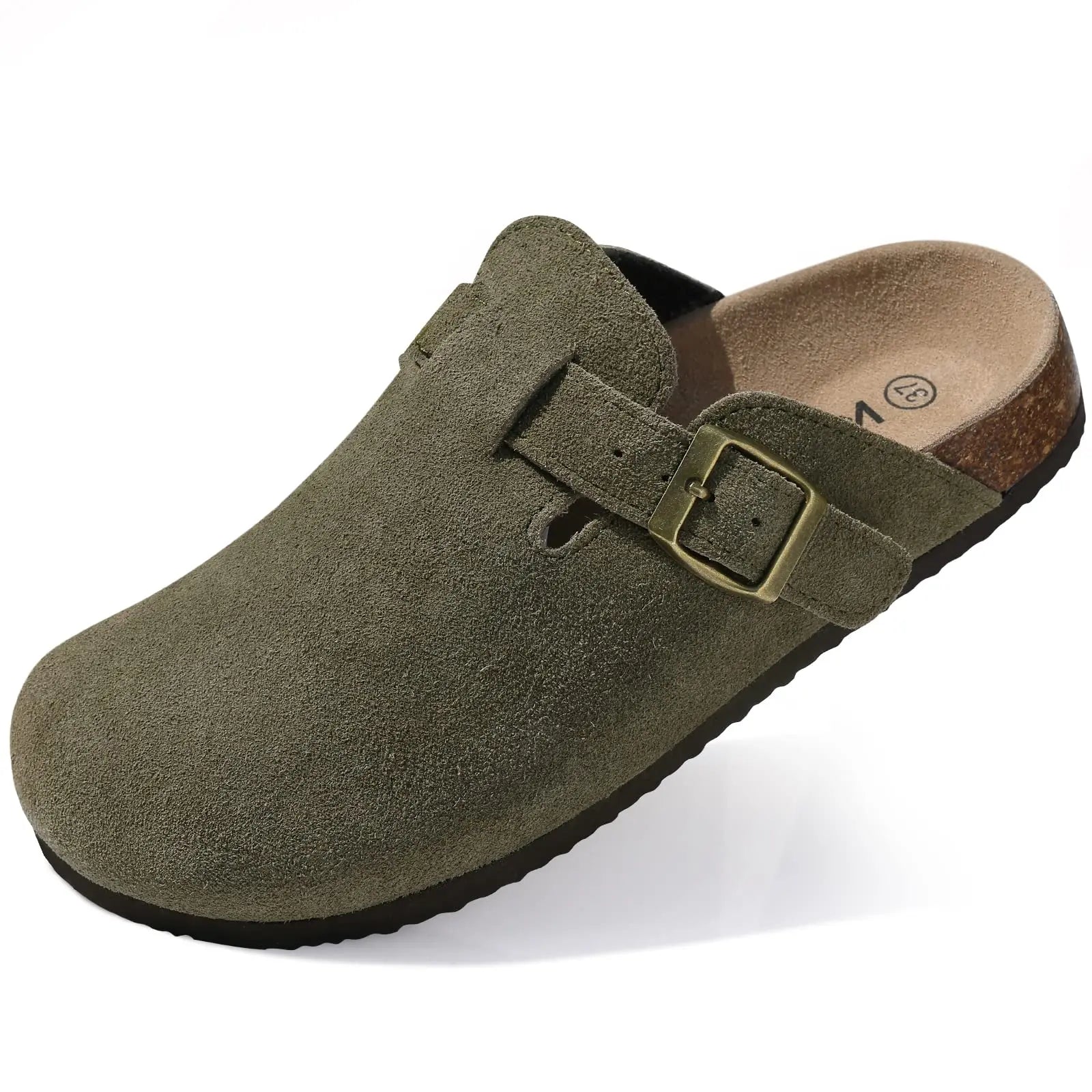 Chaussons Mules Suède Unisexe Semelle Liège & Support Voûte | 21 Coloris, Tailles 36-46 – CLEVI Paris