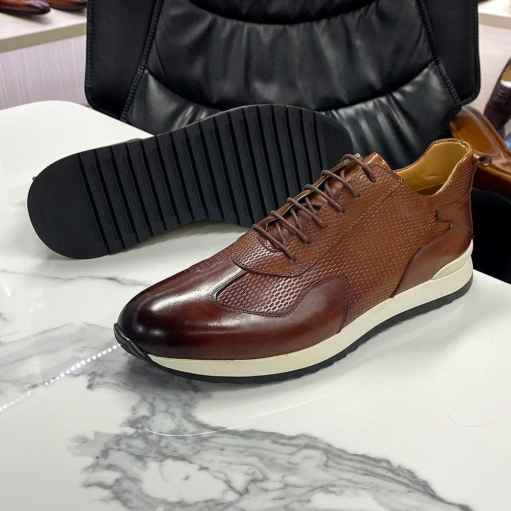 Oxford Casual Homme Cuir Vachette Respirant Lacets | Marche & Quotidien US 7-12