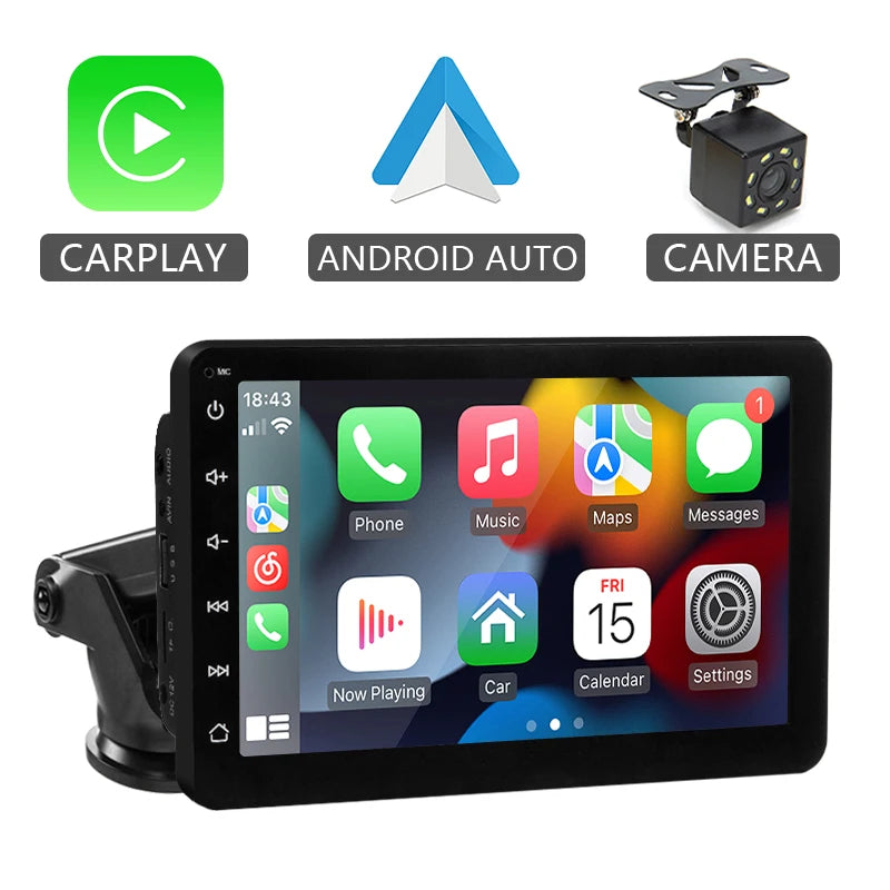 Autoradio 7 Pouces Tactile CarPlay Sans Fil Android Auto Bluetooth 5.0 Caméra Recul – CLEVI Paris