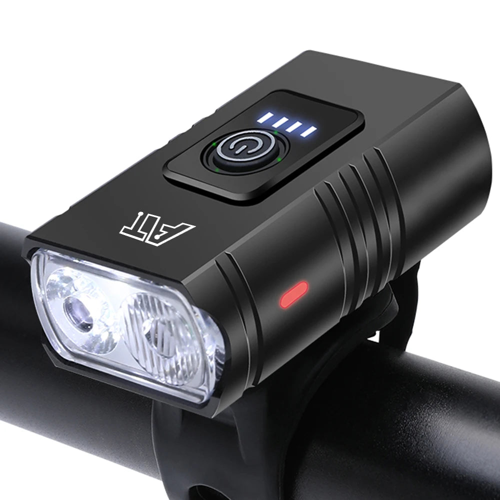 Phare Avant Vélo LED Rechargeable USB-C | 6 Modes, ABS, VTT & Vélo Route, Fixation Guidon – CLEVI Paris