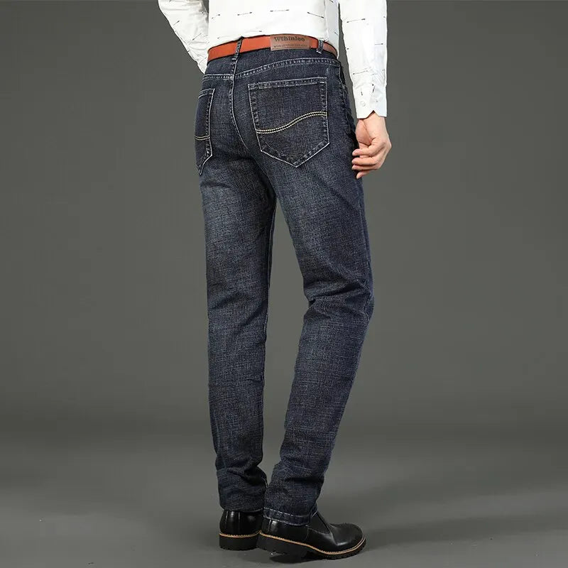 Jean Homme Slim Straight Stretch — Coupe Business Casual | CLEVI Paris
