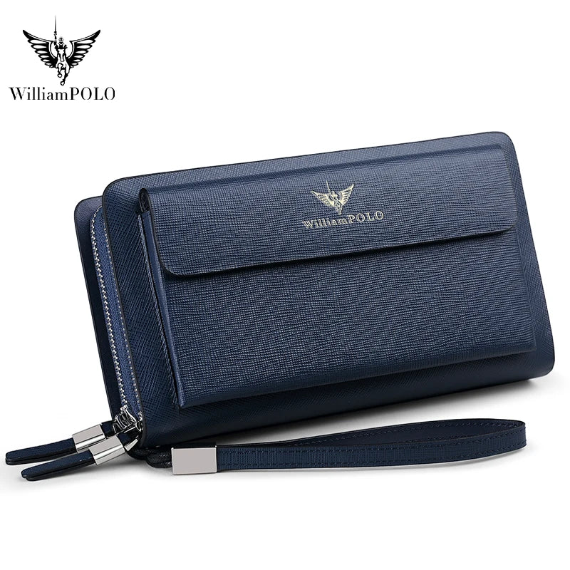 Pochette homme en cuir véritable POLO312 – CLEVI Paris