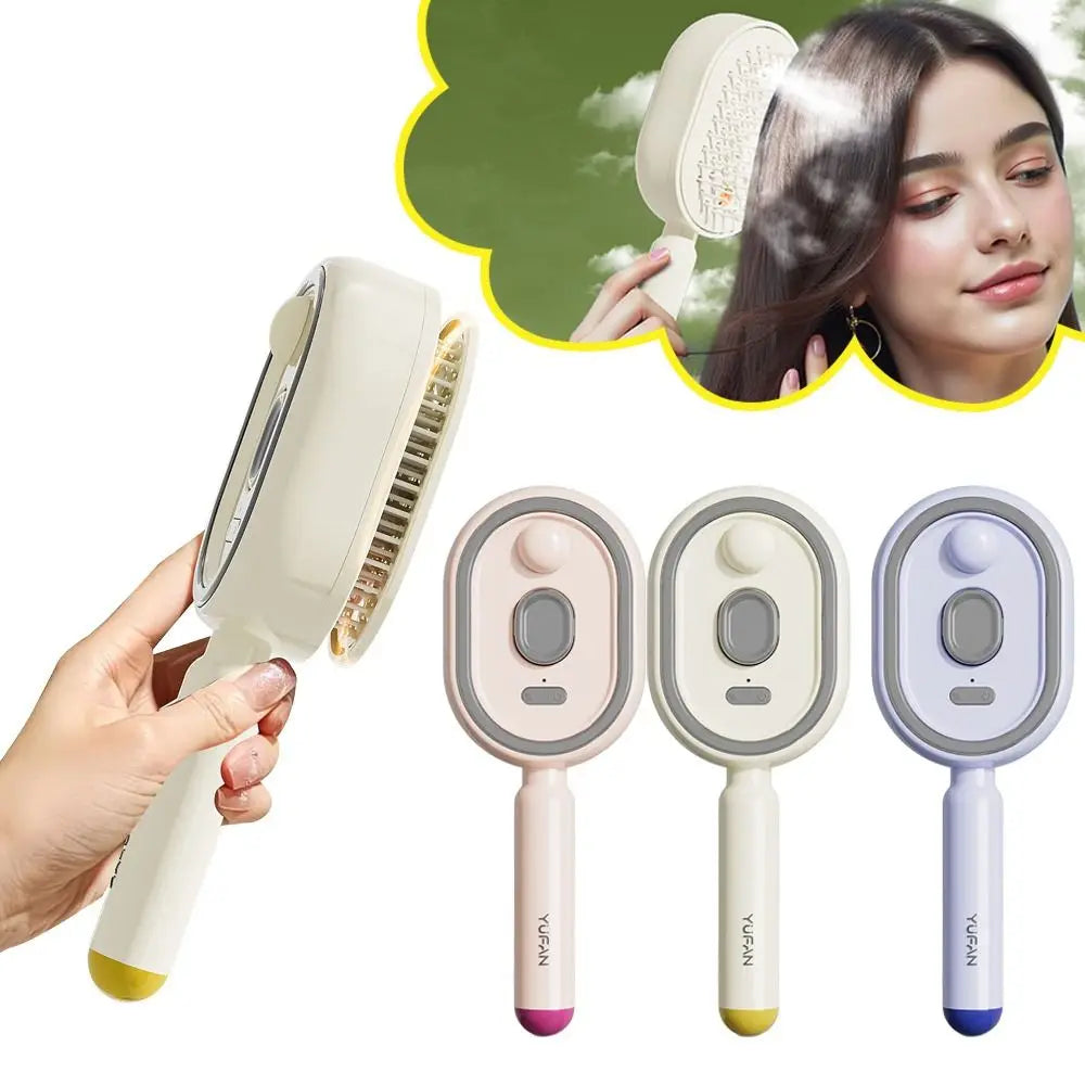 Brosse Massage Spray Hydratante Anti-Statique Auto-Nettoyante — CLEVI Paris