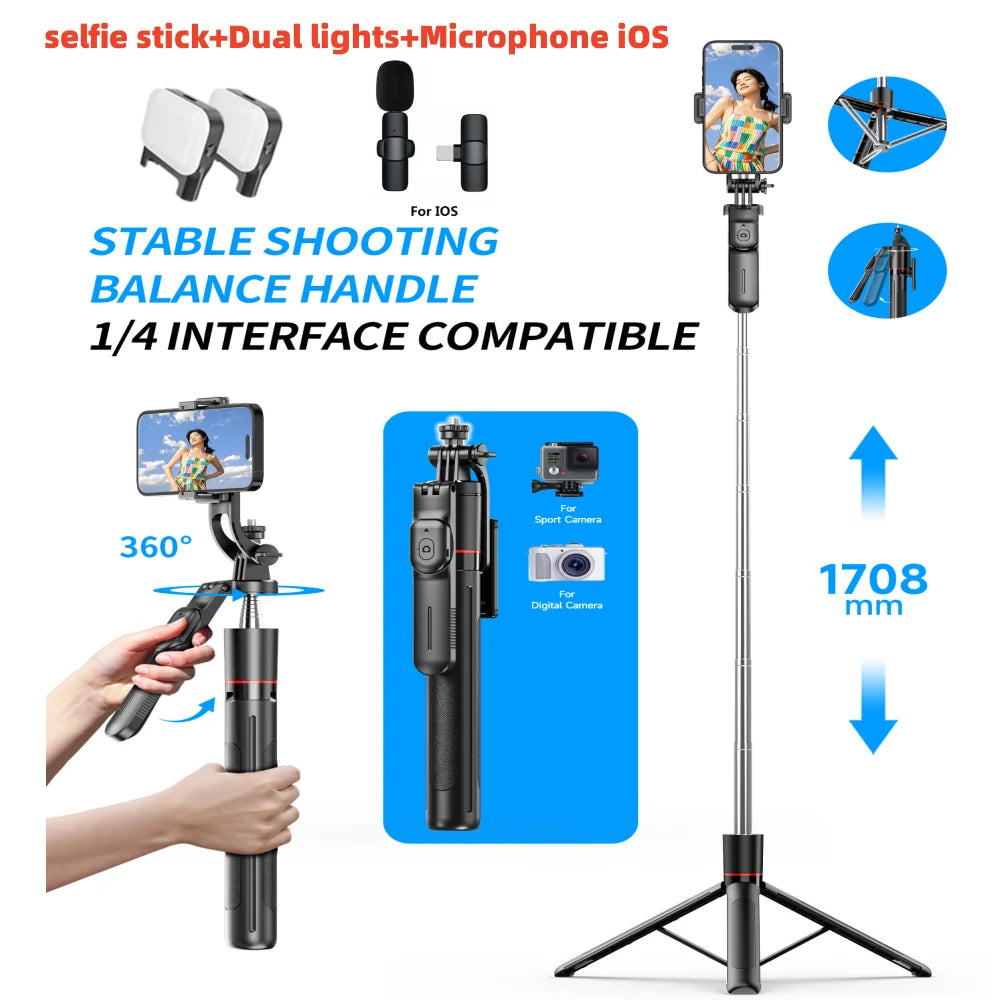 Trépied perche selfie MEUYAG F16 Bluetooth – CLEVI Paris
