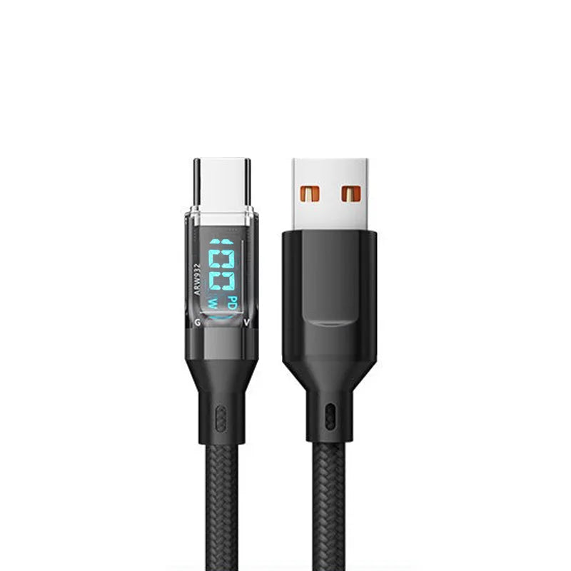 Câble Charge Rapide 120W Affichage LCD USB-C Lightning – CLEVI Paris