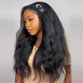 Half Wig Kinky Straight Cheveux Humains — CLEVI Paris