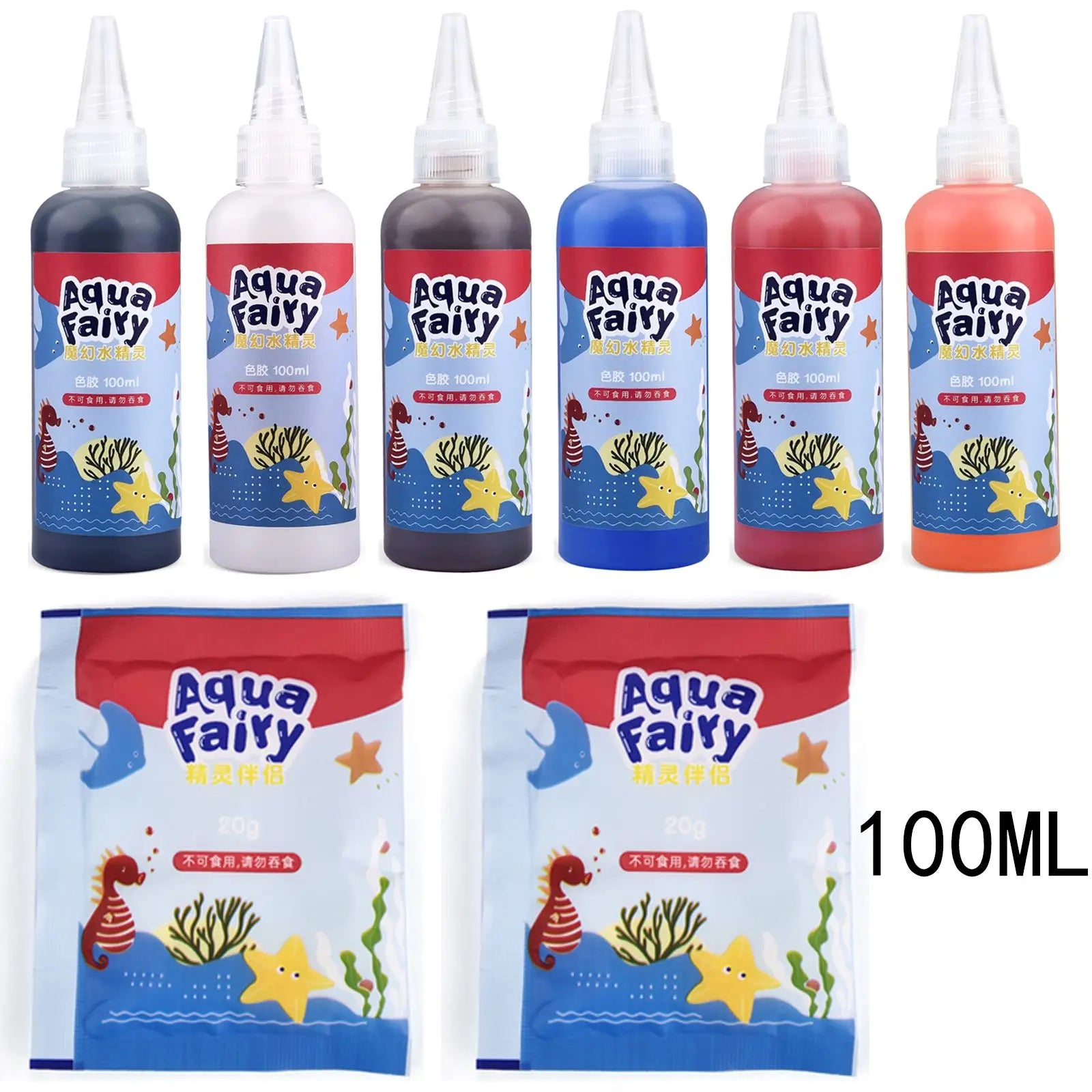 Kit Solution Magique Water Elves | DIY Créatif Enfants, Peinture & Stickers Aquatiques, 20 Assortiments – CLEVI Paris