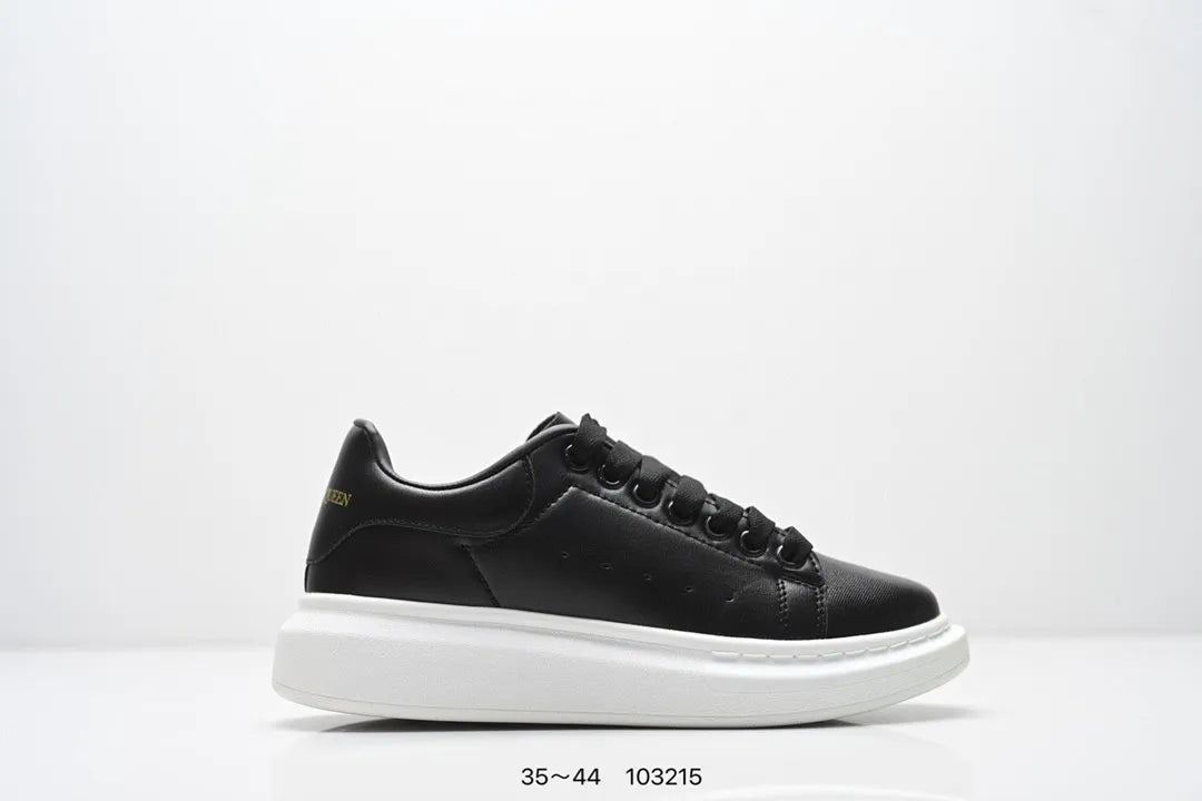 Sneakers Femme Semelle Épaisse Rehaussante Talon Noir Casual – CLEVI Paris