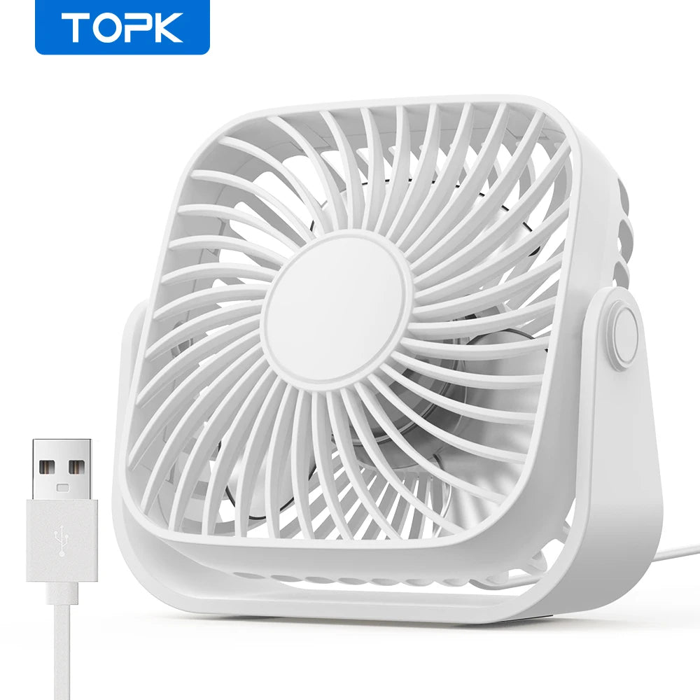 Mini ventilateur de bureau USB TOPK K52 – CLEVI Paris