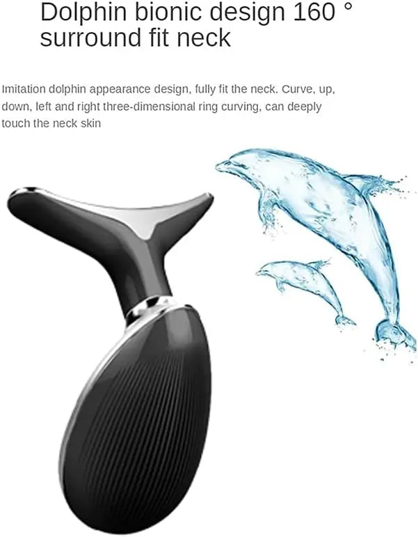 Masseur Cou & Visage EMS Microcourant LED | Ions, Chaleur & Photothérapie 3 Modes