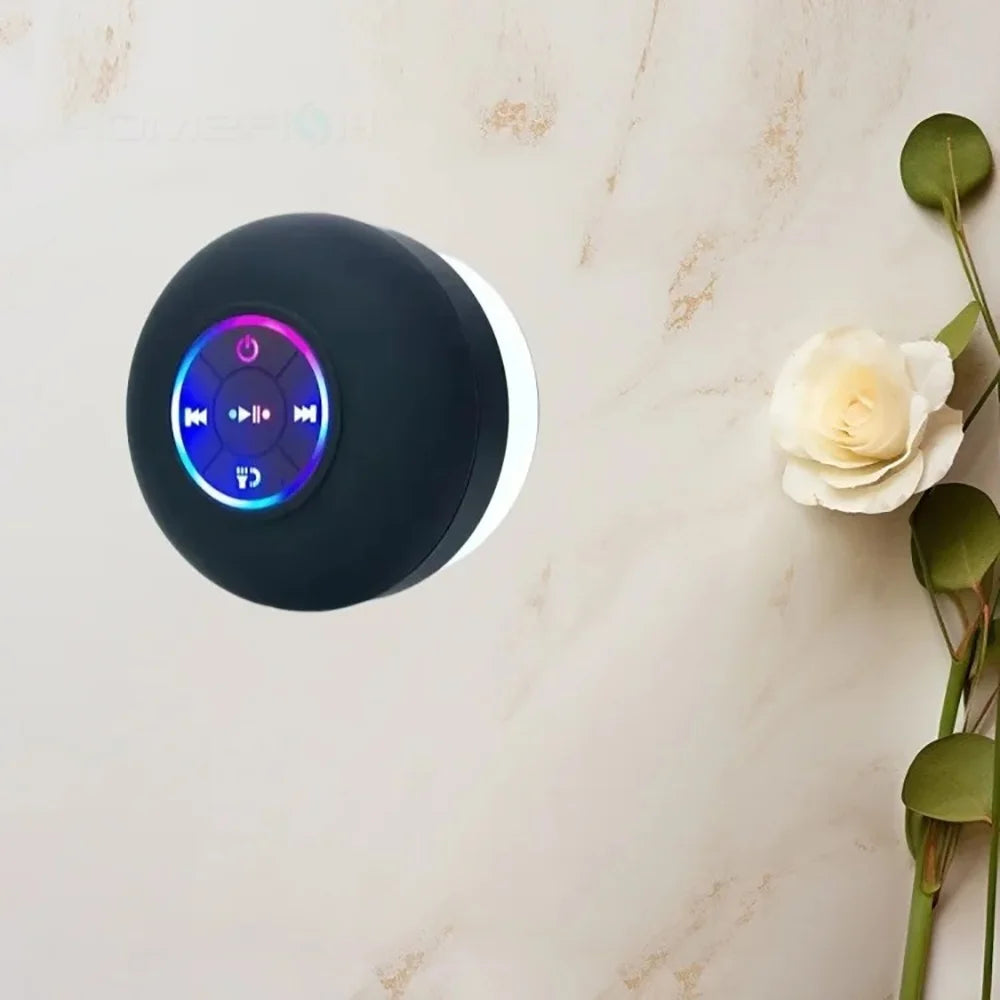 Enceinte Bluetooth Waterproof Ventouse — Salle de Bain & Outdoor — CLEVI Paris