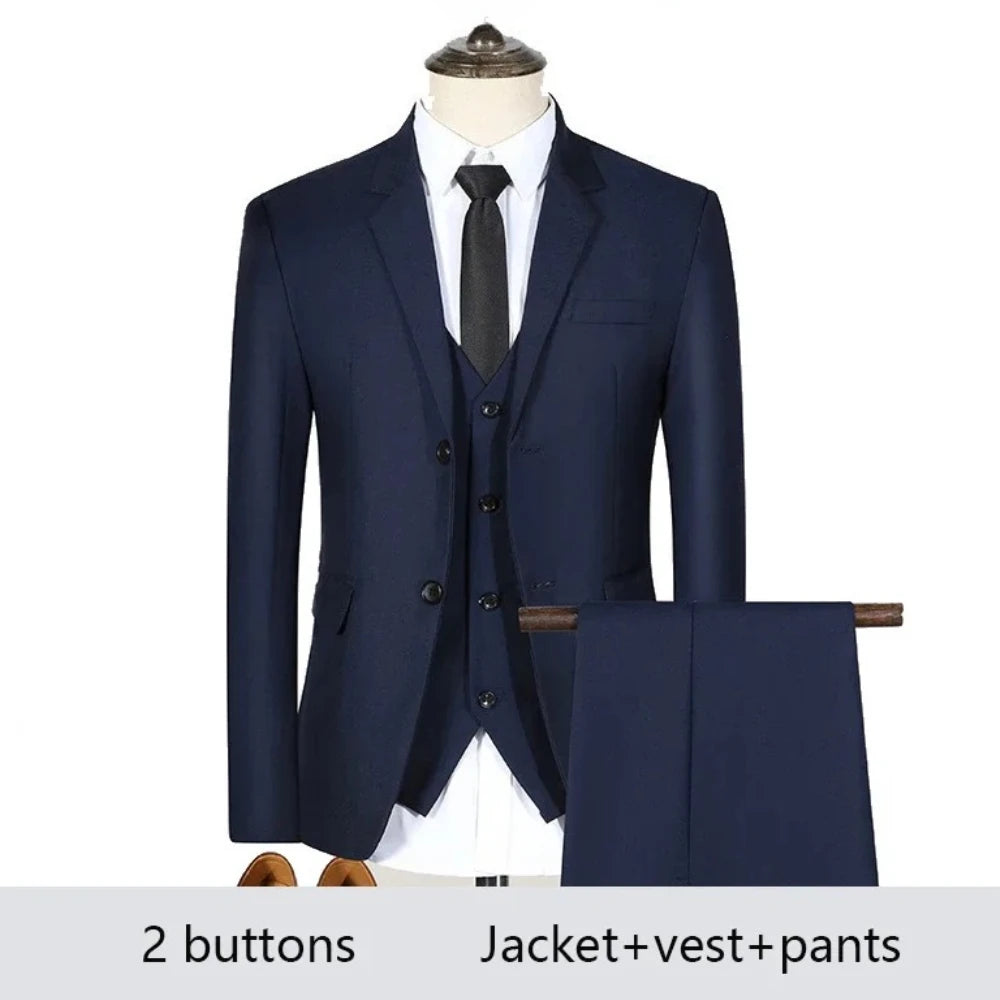Costume Homme Élégant 2-3 Pièces Blazer Stretch Mariage – CLEVI Paris