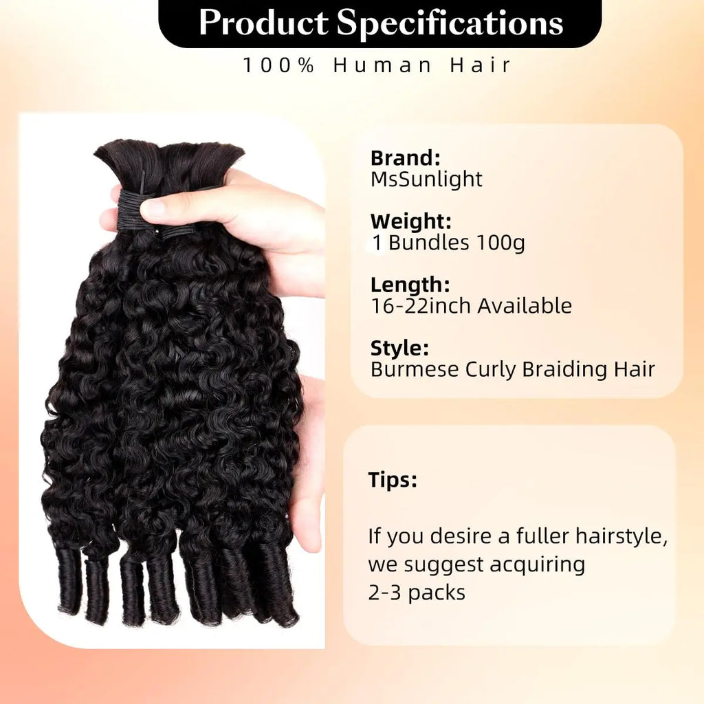 Cheveux Humains à Tresser Deep Wave & Bouclés Birmans Remy – Lot 1 à 5 Mèches – CLEVI Paris