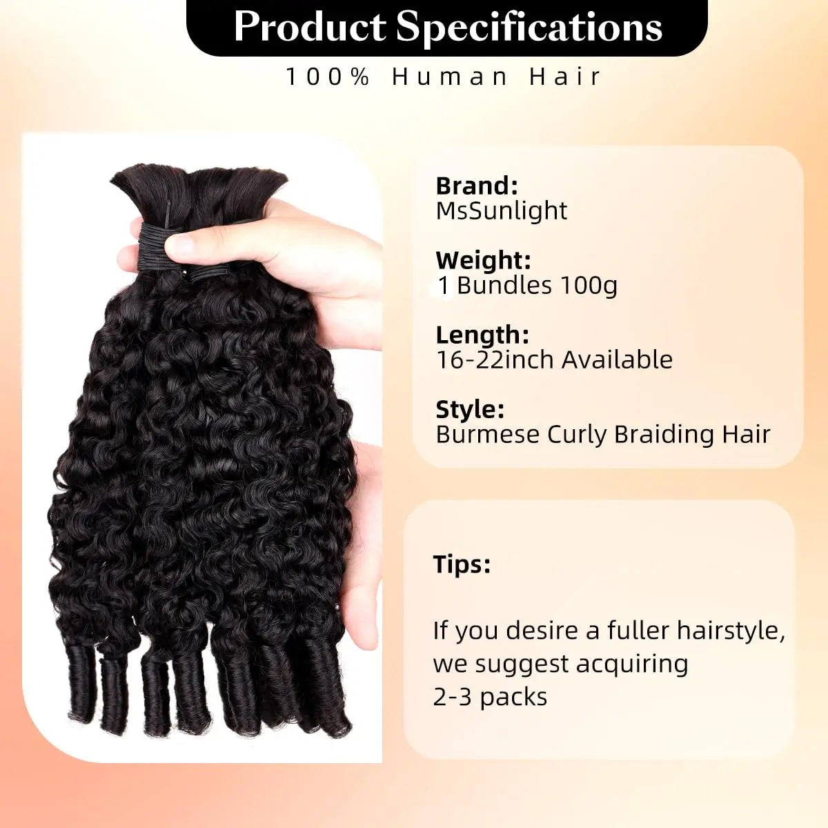 Cheveux Humains à Tresser Deep Wave & Bouclés Birmans Remy – Lot 1 à 5 Mèches – CLEVI Paris