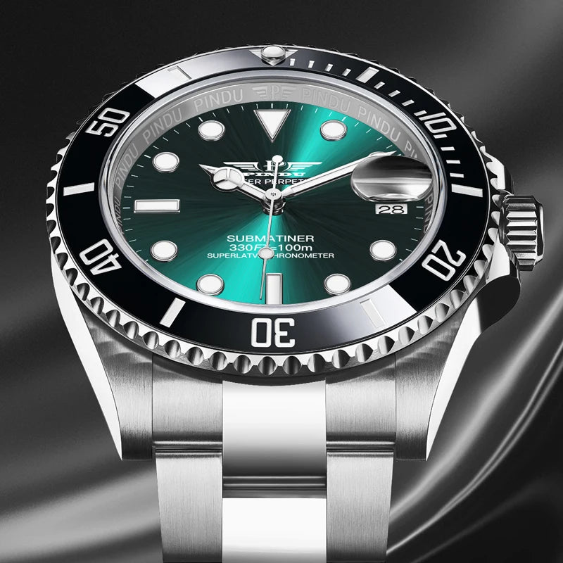 Montre PINDU PD6591 Mécanique Automatique Miyota Acier 40 mm Étanche 10 Bar – CLEVI Paris