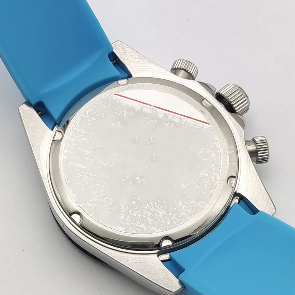 PARNSRPE VK64 Montre Homme Chronographe Quartz Japonais Acier 316L 39,5mm Verre Saphir AR 5 ATM Lumineux – CLEVI Paris