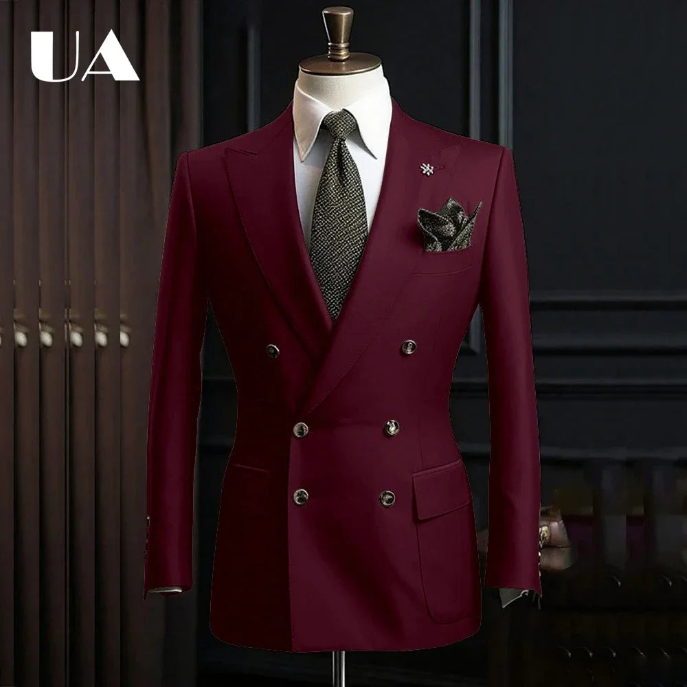 Veste Longue Croisée Homme Uni – CLEVI Paris