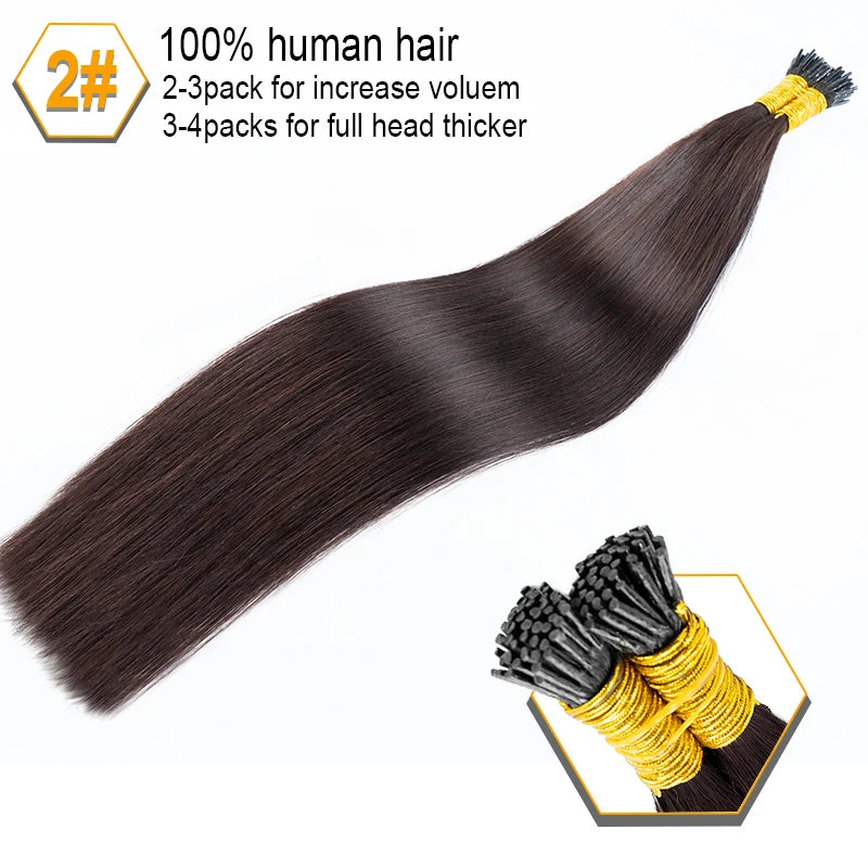 Extensions I-Tip lisses, cheveux humains – CLEVI Paris