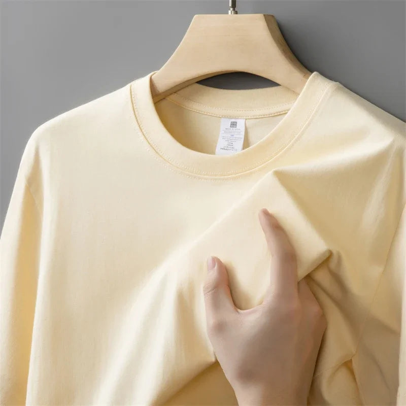 T-Shirt Homme 100% Coton 230g Oversize Col Rond Uni 6 Coloris – CLEVI Paris