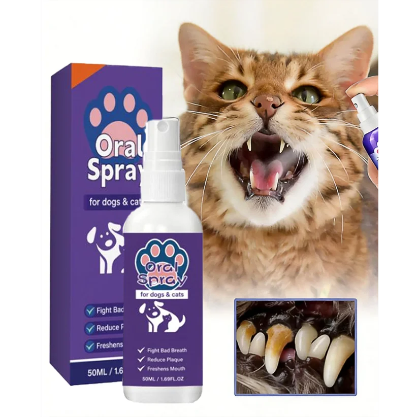 Spray bucco-dentaire pour chiens et chats – CLEVI Paris